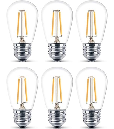 Amazon | 10個入 S14 2W (20W形相当) LED フィラメント電球 E26口金