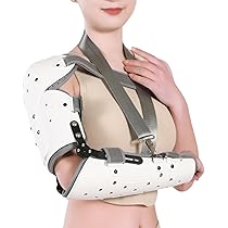 Amazon | 調節可能な肩および肘関節固定装具、肩脱臼装具、肩サポート  