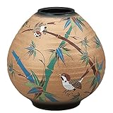 九谷焼 花瓶 竹雀 (陶器 和風 花器 インテリア プレゼント)
