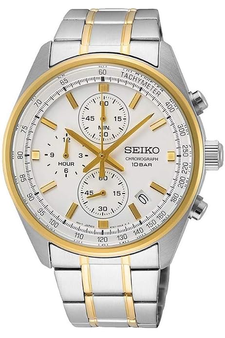 Seiko SGEH82P1 Men's Classic White Dial Two Tone Steel Watch : Seiko:  Amazon.com.au: Clothing, Shoes \u0026 Accessories