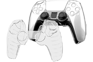 OSTENT ケースカバー ハード 透明 クリスタル 保護シェル スキン PS5 ワイヤレスコントローラー用