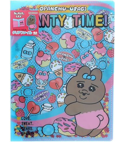 おぱんちゅうさぎ 牡蠣 マスコット、クリアファイル 可哀想に！ / ほぼ日のクリアファイル おぱんちゅうさぎ カズンサイズ