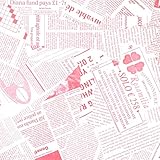 Amazon Nuolux ラッピングペーパー 包装紙 ラッピング用品 40枚入 英字新聞 レトロ おしゃれ 紙ラッピング ブーケ ギフト用 ラッピングペーパー 文房具 オフィス用品