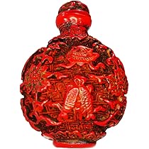 清 康煕在銘 交趾焼『荒波に鯉』鼻煙壷 嗅ぎタバコ 喫煙具★時代物★ 楽天市場】レッドとゴールドで表現されたシノワズリーの世界鼻煙