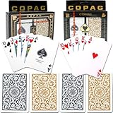 Copag Poker and Bridge Regular Index - 1546 Black Gold Set Cards [並行輸入品]