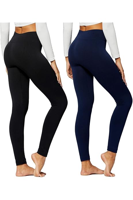 Abodhu 6 Pack Fleece Lined Leggings 