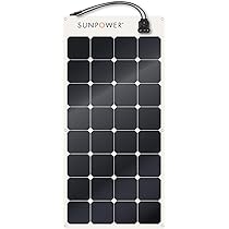 Amazon | SUNPOWER ポータブルソーラーパネル フレキシブル