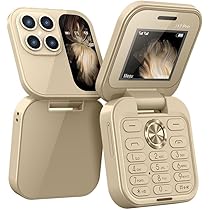 Amazon.co.jp: i17 PRO ミニフリップ携帯電話、FMラジオ付き
