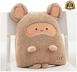 Super Cute Big EarグレーマウスShaped Blanket with枕、higogogo 2 in 1 Stuffed Animal Toy、ウルトラソフトNapブランケット、素晴ら