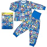 アンパンマン パジャマ 長袖 はらまき付き スェットパジャマ 秋物 冬物 子供用 Anpanman j-ea2816 90cm ブルー