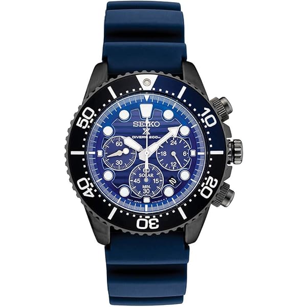 Seiko Prospex Chronograph Quartz Blue Dial Men's Watch SSC675