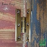 憧れのアンティーク家具におめかし。アンティーク調真鍮製蝶番 v098