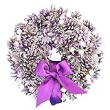 彩か SAIKA リース S 紫 パープル インテリア 玄関飾り エレガンス CXO-112S Purple pine & Ribbon Wreath S purple