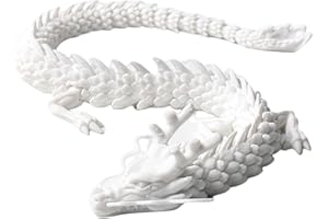 ドラゴンフィギュア, 鮮やかなドラゴン シェイプ アクション フィギュア 3D プリント ドラゴン 回転可動ジョイント付き, 家のための古代中国のドラゴンの装飾 17.72in