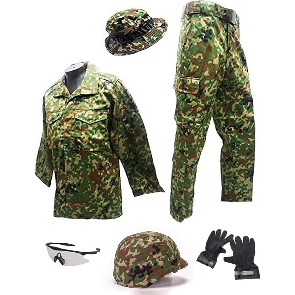 Amazon | ミリタリー装備 (自衛隊迷彩服上下・ベルトセット・自衛隊 