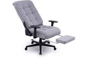 EastForce ゲーミングベッドチェア 170度 リクライニング 日本ブランド ロッキング機能 ファブリック フットレスト ゲーミングチェア オフィスチェア ソファチェア グレー