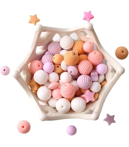 ハンドメイド素材セット（シリコンビーズ）写真6枚全て