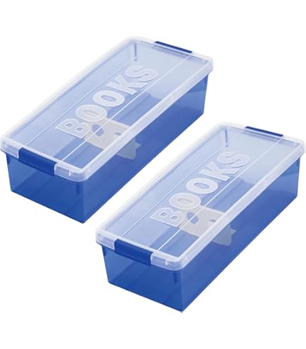 Amazon.co.jp: 伊勢藤(ISETO) コミック本収納ケース ブックス ブルー