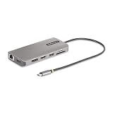 StarTech.com マルチポートアダプター／USB-C接続／トリプルモニター／2x 4K60Hz + 1x 4K30Hz HDMI & DisplayPort／100W USB PDパススルー／4x USB-A／イーサネット／SD & Micro SD／Windows & ChromOS／Type-Cハブ ドッキングステーション 154B-USBC-MULTIPORT