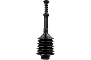 JS Jackson Supplies Professional Bellows Accordion Toilet Plunger, High Pressure Thrust Plunge Removes Heavy Duty Clogs from 