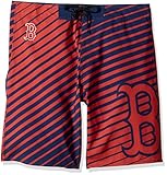 ボストンレッドソックスMLB "ストライプ"メンズBoardshorts Swim Trunks XL レッド