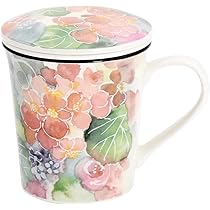 確認用　マグカップ □特別価格□フラワーモチーフマグカップ(ブルー) マグカップ