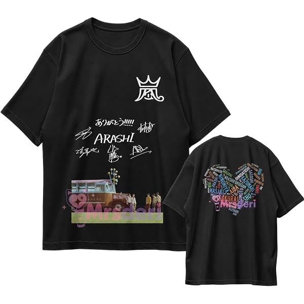 Amazon.co.jp: [ZyKMtX] 嵐 ARASHI Tシャツ 半袖 We are ARASHI LIVE