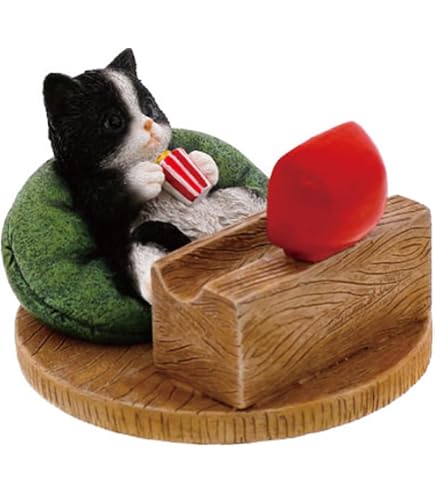 Amazon.co.jp: 猫置物 手のひらサイズ 猫の置物 タイプ2 樹脂工芸品 ね