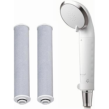 浴室シャワー用水質改善カートリッジ2個セット シャワーヘッド交換用カートリッジ シャワーヘッド用 塩素除去