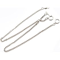 懐中時計チェーン ウォレットチェーン Amazon.co.jp: 懐中時計チェーン ダブル アルバート T バー