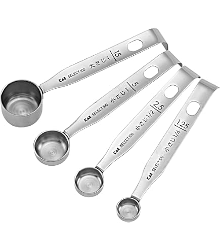 軽量スプーン　小匙 Amazon｜青芳 CASUAL PRODUCT 計量スプーン 4種セット ワイヤー