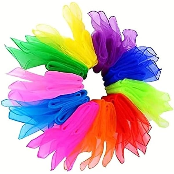 Amazon.co.jp: MSSJoyfee 10色 20枚 スカーフ シフォン