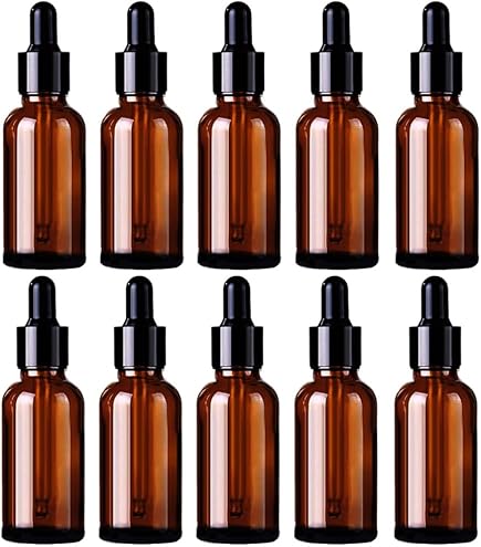 Amazon.co.jp: 生活の木 茶色遮光スポイト瓶 10ml (5本セット
