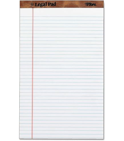 Amazon.co.jp: Tops Docket jr. Legal Pads 12.7cm x20.3cm Assorted