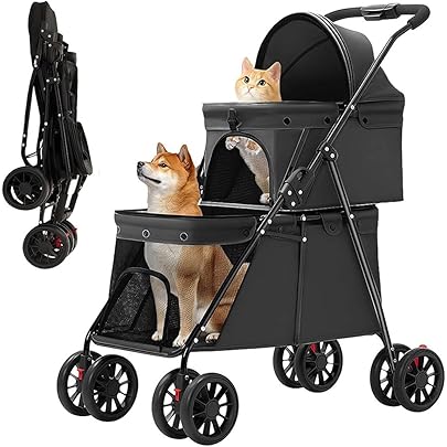 Amazon.co.jp: MODONG ペットカート 上下2段式 多頭用 犬 カート