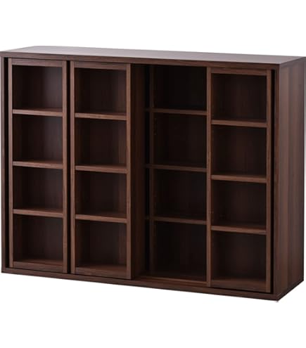 Amazon｜スライド本棚 幅90 全段B6 スライド式 コミック収納 奥行34 高