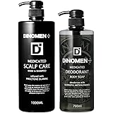 ディノメン(DiNOMEN) DiNOMEN 薬用スカルプケアリンスインシャンプー 大容量 シャンプー1000ml&ボディソープ