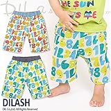 (ディラッシュ) DILASH初夏'16/動物数字ダブルガーゼハーフパンツ（４．５分丈） 90 ブルー