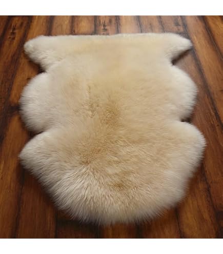 Amazon | WINDWARD PROSPER ラムスキンラグ 2匹物 約180cm x 63cm