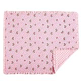 Mud Pie Blanket Infant Nursery, Rose Ruffled by Mud Pie