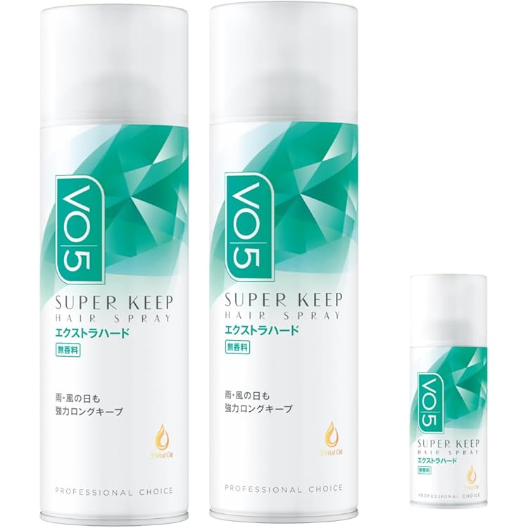 Amazon | KEEP24 ヘアスプレー スーパーハード 無香料 大容量 350g × 3