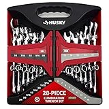 Husky 28-Piece SAE and Metric Combination Wrench Set [並行輸入品]