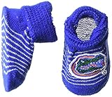 NCAA Florida Gators幼児ストライプギフトボックスブーティ、新しい生まれ、ロイヤル/ホワイト