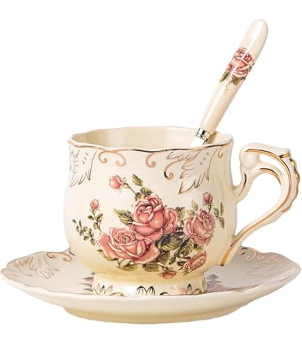Amazon | Belleek Shamrock Cup and Saucer Set by Belleek | Belleek