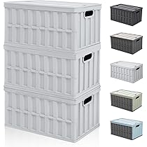 Amazon｜【収納·新設計】収納ボックス 折り畳み コンテナ