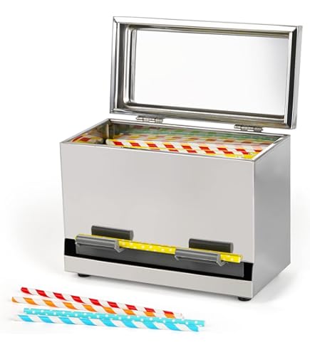 つよし様 リクエスト STRAW DISPENSER 1992 Amazon.co.jp: Retro Glass Straw Dispenser Straw Dispenser