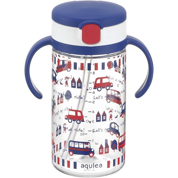 Richell Astor Home Out Start Set - Light Gray Baby Straw Cup