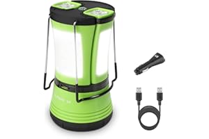Lepro ランタン ledランタン キャンプランタン 懐中電灯 2本分離できる 【充電式と乾電池併用/最大33～66時間点灯/昼光色/高輝度タイプ/防水防滴】 USBケーブルと車用充電器付き 車中泊用 バーベキュー キャンプ 夜釣り 台風 災害 常