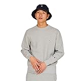 [チャンピオン] スウェット 長袖 COTTON USA ワンポイントロゴ 刺繍 クルーネックスウェットシャツ C3-W005Z／C3-W005ZL メンズ オックスフォードグレー L