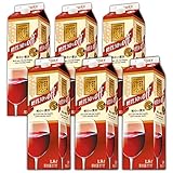 酸化防止剤無添加のおいしいワイン。糖質30%オフ 赤 [赤ワイン 日本 1800ml×6本]